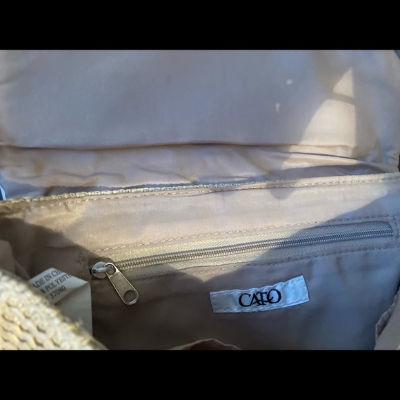 Cato Straw Small purse with chain strap - Picture 4 of 5